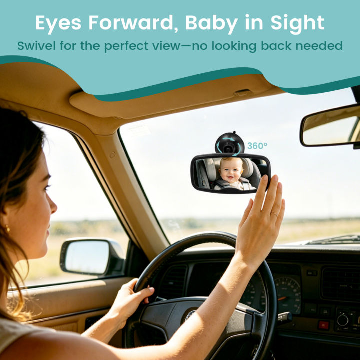 Shatterproof%20Baby%20Car%20Mirror,%20360%C2%B0%20Adjustable%20Wide%20Angle%20Rear%20View%20Mirror,%202-in-1%20Mount%20for%20Safe%20Infant%20Observation%20While%20Drivin%20-%20Image%203