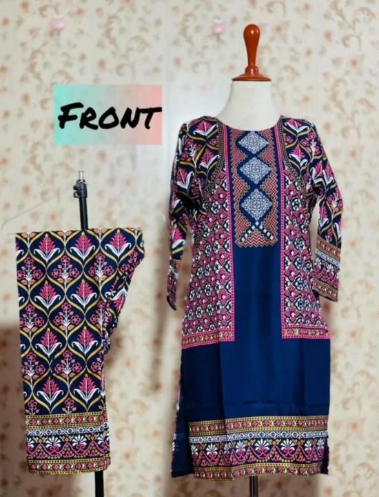 Samar's%20Fashion%20Summer%20Trendy%20New%20Arrival%20Stitched%20Fashionable%20Multicolor%20Printed%202pc%20Dress%20For%20Women%20and%20Young%20Girls%20-%20Image%206