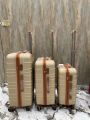 Pack of e Pieces - Luggage set - Unbreakable Fiber - Suitcase - Attachi - Travel bags. 