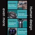 Konka Handheld Deep Tissue Percussion Massager.Massage Gun fascial Gun Muscle Neck Back Shoulde.Rechargeable Powerful Massager with 5 Massage Head Attachments & Portable Bag LCD Touch Screen 30 Speed Mode(Black). 