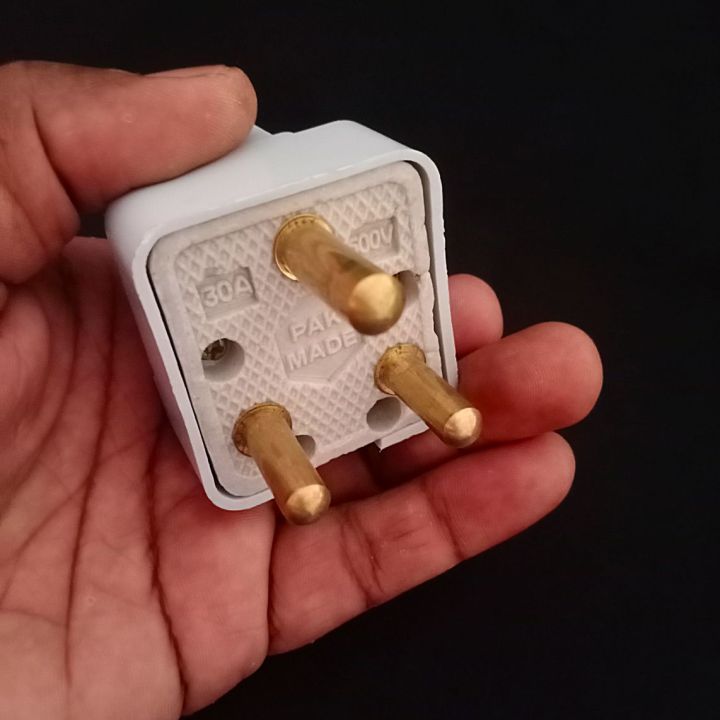 30A%203%20Pin%20Male%20Power%20Plug%20Top%20(Shoe)%20Porcelain%20Base%20High%20Quality%20-%20Image%202