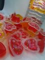 princess heart jelly ice jelly frozen jelly heart shaped jelly. 
