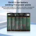 DC UPS 6Pcs 18650 Lithium Battery Welding Free Power Box DIY Kit Optical Cat Router Uninterruptible Power Box 5V 9V12V peak 60W. 