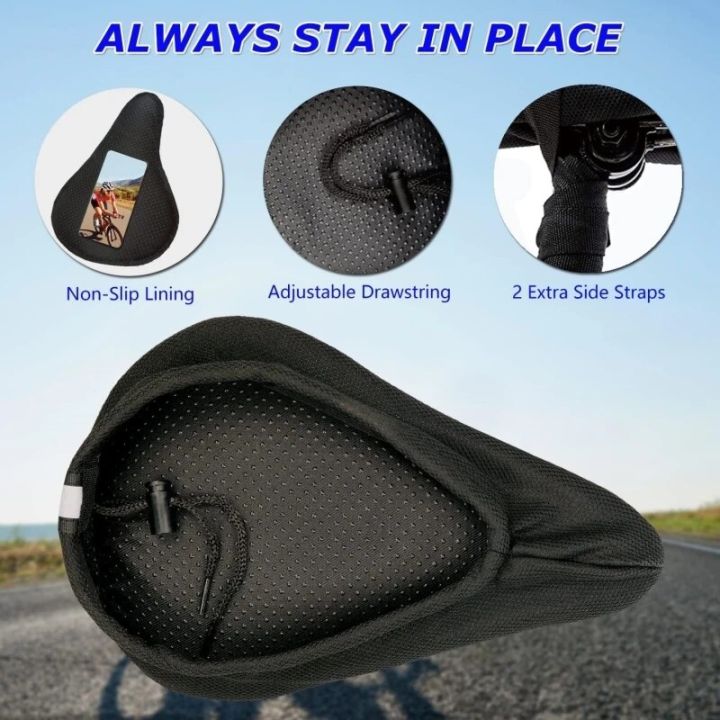 Bike%20Seat%20Cover%20Gel%20Spong%20Comfortable%20Exercise%20Bike%20Seat%20Cushion%20Cover%20Soft%20for%20Cycling%20Class%20Mountain%20Stationary%20Bikes%20-%20Image%202