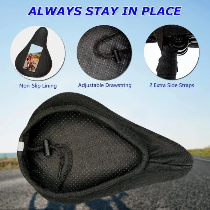 Bike%20Seat%20Cover%20Gel%20Spong%20Comfortable%20Exercise%20Bike%20Seat%20Cushion%20Cover%20Soft%20for%20Cycling%20Class%20Mountain%20Stationary%20Bikes%20-%20Image%202
