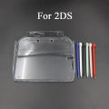 Plastic Clear Crystal Hard Shell Case Cover+Stylus Pen For 2DS 3DS New 3DS XL LL For NDSL NDSi XL LL. 