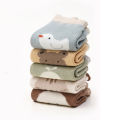 6 Pairs Kids Non-Slip Socks Cute Cartoon Animal Bear Gog Cat Pattern Children Boys Girls Baby Toddler Floor Socks Comfortable.