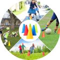1Set Toss Cones Rings Party Game Kids Toy Outdoor Soccer Football Agility Training Carnival Family Games Yard Combo Set Tools. 