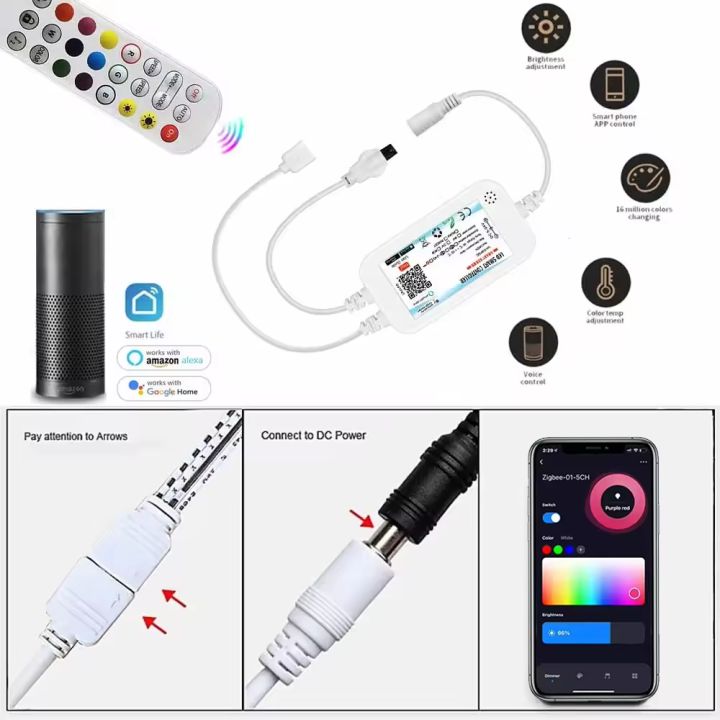 Zigbee%203.0%20Smart%20LED%20Controller%20DC5V%2012V%2024V%20Single%20Color%20CCT%20RGBW%20RGB%20Controller%20LED%20Strip%20Lights%20for%20Tuya%20Alexa%20SmartThings%20lightify%20-%20Image%204