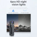 1080P Mini Body Camera 180° Rotatable Lens Body Mounted Camera Small Portable IR Night Vision Police Body Camera Camera Bike.
