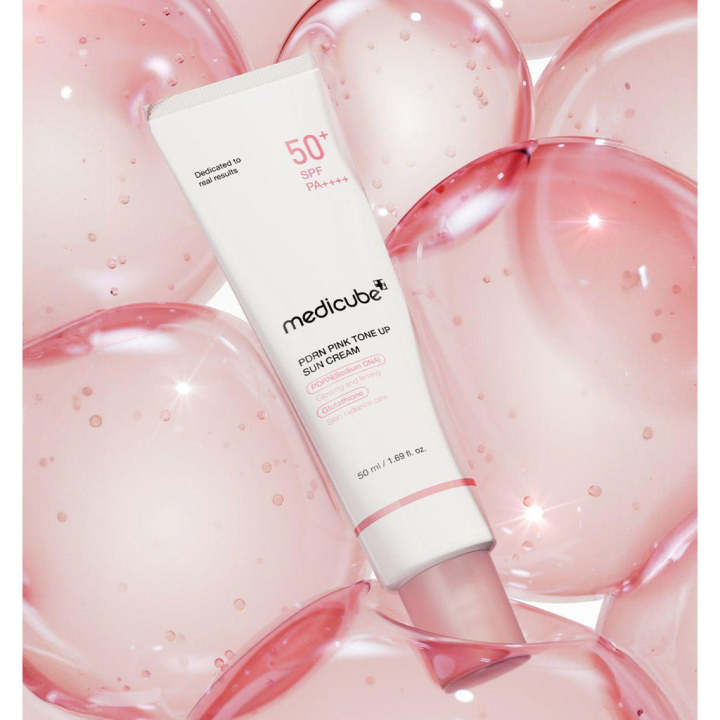Medicube Pdrn Pink Tone Up Sun Cream SPF50+ PA++++ By BlissCart
