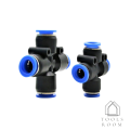 3-Way Connector, Air Connector, Plug-In Type, Air Line Connector, Three-Way, Four-Way Type, Three-Way Pu Plug-In Connector (Price Per Piece, Select Options before Ordering). 