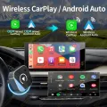 2in1 Wired to Wireless CarPlay Android Auto Adapter for OEM Car Stereo With USB Plug and Play Bluetooth.
