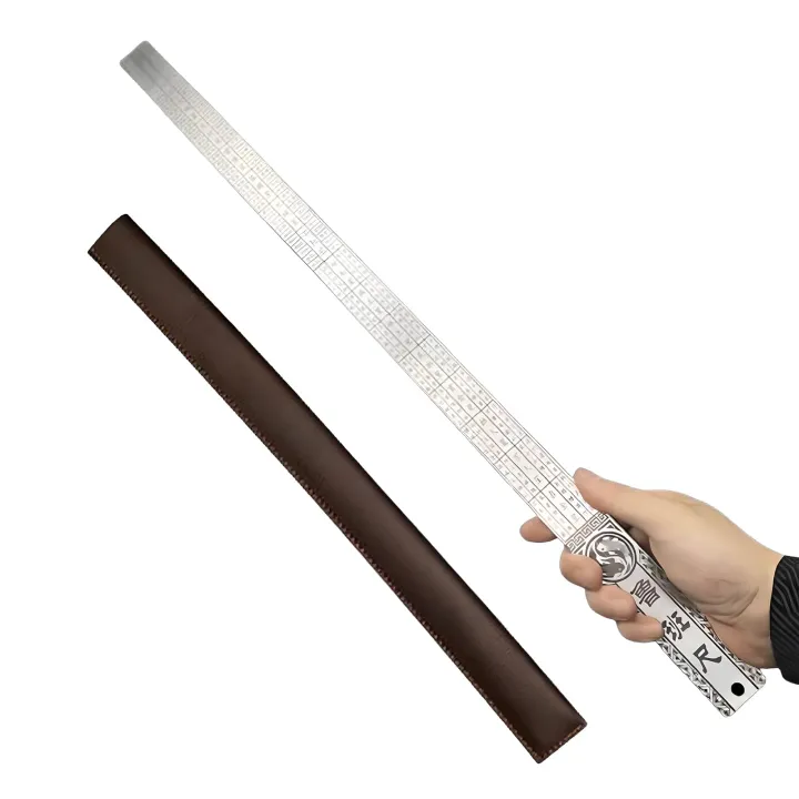 20in/50cm Heavy Duty Stainless Steel Ruler – Dual-Scale Inch/Cm, 3mm ...