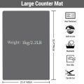 23.6''*35.4'' Silicone Table Mat Counter Top Placemat Heat Resistant Anti-Slip Picnic Dining Dish Mat Countertop Protector Pad. 