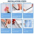 Anti Fly Mosquito Net DIY Self-Adhesive Fly Mosquito Window Net Mesh Mosquito Insect Bug Net Curtains for Windows. 