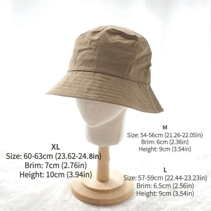 Waterproof%20Large%20Size%20XL62cm%20Sun%20Hat%20Men%20Women's%20Sunscreen%20Mountaineering%20Big%20Head%20Circumference%20Summer%20UV%20Protection%20Bucket%20Hat%20-%20Image%204