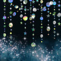 4M Cheerland Iridescent Star Garland Decorations Birthday Streamer Ramadan Eid Banner Baby Shower Wedding Backdrop.