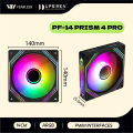 UPSIREN PF-14 PRISM 4PRO Computer Chassis Fan 140mm ARGB 4 Pin PWM Quiet Cooling Fan 12V Large Air Volume 47.2CFM/650-1800RPM. 