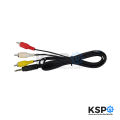 RCA cable AV cable TV input cable 1 out 3 length 1.2m. tv audio satellite box OneBox/Samart/PSI/Android box TV parts. 