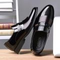 New men's formal leather Shoes Casual business non slip footwear Fashion minimalist work shoes Comfortable male flat Zapatillas.