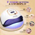 Sun-X25-max 380W 81LEDs UV LED Lamp for Nails Powerful Nail Dryer For Curing All Gel Nail Polish Drying UV Light for Manicure. 