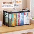 PVC Storage Bag with Flip Lid & Viewing Window - Durable Rectangular Organizer for Toys, Crafts, Books, School Supplies, Snacks. 