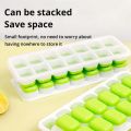 14-Grid Silicone Ice Cube Tray Mold - Non-Toxic & Durable (Multicolor). 