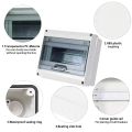 5/8WAY Distribution Box HT Series Junction Box PC Plastic IP65 Waterproof Fuse Boxes with Terminal DIN Rail for Outdoor Garden. 