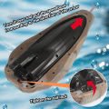 Realistic Crocodile & Python RC Boat - 2.4GHz Waterproof Remote Control Animal Ship, High-Speed Pool Toy for Kids Adults.