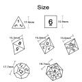 DND Dice Set Polyhedral Dice High Quality Plastic Dice Set Unique Patterns Amazing Retro Font Styles For Role Playing Games. 