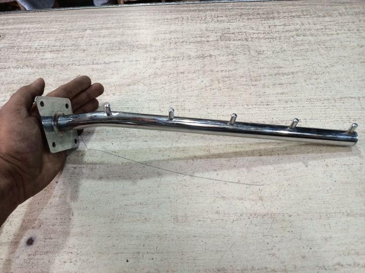 Clothing%20Stand%20/%20Hanger%20rod%20/%20Hanger%20stand%20/Wall%20mounted%20cloth%20hanging%20stand%20chrome%20with%20screw%20-%20Image%205