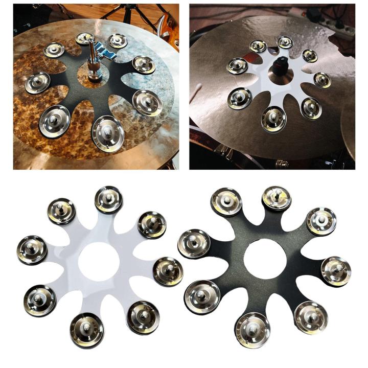 Drum Cymbals Hi Hat Tambourine Percussion Instrument Accessories Drum Bells for Effects Cymbal Hihats Stacks Crashes Rides