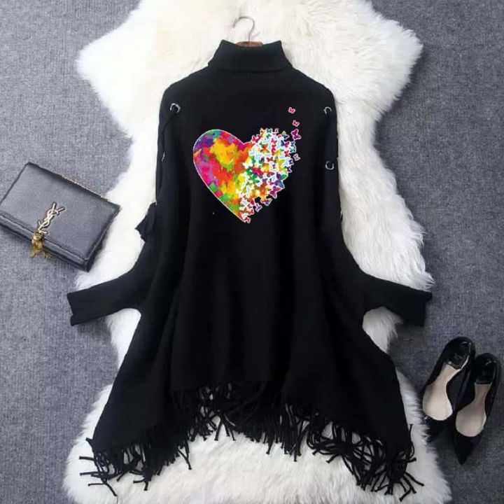 Women's%20Ayelet%20Printed%20Batwing%20Poncho.%20%20Fabric%20Two%20Fleece%20Best%20For%20Winters%20%20Standard%20Free%20Size.%20Chest%2035%20Length%2030%20%20-%20-%20Image%206