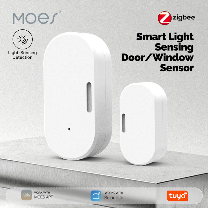 MOES Tuya ZigBee Wireless Smart Door Window Sensor Open Close Detector ...