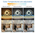 DC24V COB Horse Race LED Strip Set 5M 10M 15M 20M  CCT Running Water Flowing Ribbon Tape Kit with Power Supply and RF Control. 
