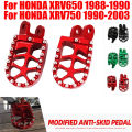 Motorcycle CNC Foot Pegs Rests Footrest Footpeg Pedals For HONDA AFRICA TWIN XRV 650 XRV 750 XRV650 XRV750 650XRV 750XRV 1990. 