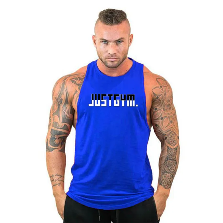 Running%20Vests%20Gym%20Bodybuilding%20Sleeveless%20Shirt%20Men's%20Fitness%20Tank%20Tops%20Workout%20Muscle%20Stringer%20Cotton%20Breathable%20Singlet%20-%20Image%202