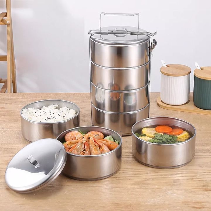Stainless steel food carrier, Pinto to measure food carrier, multi-purpose food carrier, 3 layers, 4 layers, 5 layers, light weight, can put a lot of food.