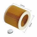 HEPA Filter for Karcher Cartridge WD2250 WD3.200 MV2 MV3 WD3 Karcher Filter Parts Air Dust Filters Vacuum Cleaners. 