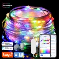 TUYA LED String Lights work with Alexa Google Assistant Music Sync WS2812B RGBIC Lighting Addressable Fairy String Lights. 