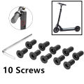 1 Set Electric Scooter Bolts for Ninebot ES1 E ES4 Bar to Base Mounting Screw Kit Stainless Steel Bolts with Wrench Black. 