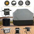 Black Gray, Outdoor Barbecue Cover, Waterproof, Durable Barbecue Cover, Rainproof, Outdoor Barbecue Charcoal Grill Cover. 