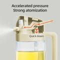 Oil Spray Pot 2-in-1 Plastic Household Kitchen Oil Bottle Nebulizing Mist Filling Cooking Oil Spray Pot Dual Use Camping. 