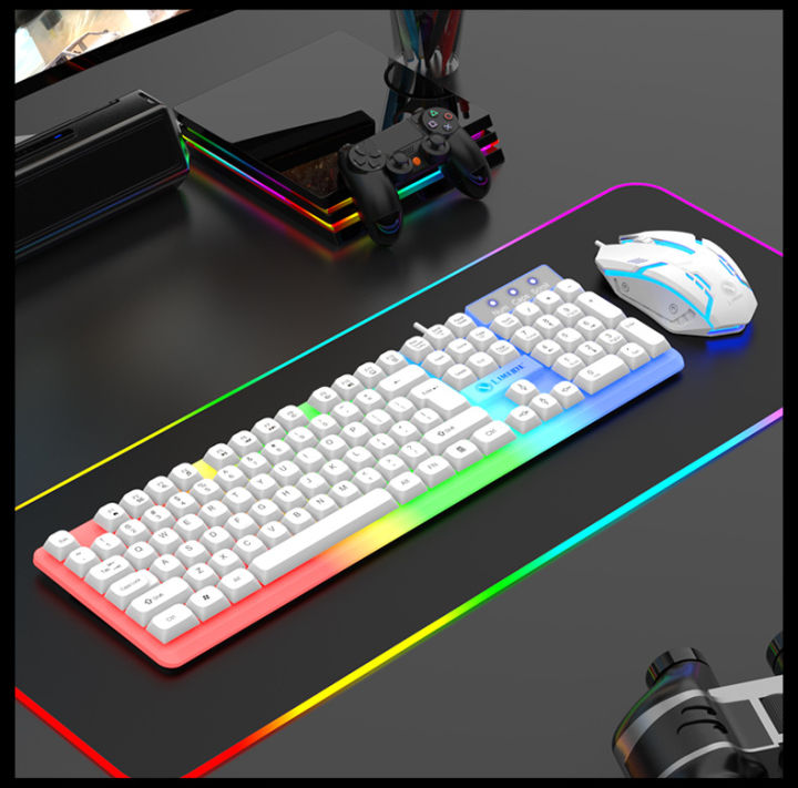 GTX350%20Gaming%20Keyboard%20Mouse%20Combos%20Computer%20Laptop%20Backlight%20Gamer%20Kit%20LED%20Wired%20Usb%20Keyboard%20GTX350%20Set-Black%20-%20Image%207
