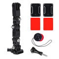 Motorcycle Helmet Mount Holder Accessories Kit for Hero 13 12 11 10 9 8 Insta360 AKASO SJCAM SJ4000 Osmo Action Camera.