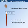 Touch Dimmer Switch 2.5A, DC 3.7-24V Touch Control Switch Sensor, for LED Lights, Penetration Mount on Glass/Wood/Plastic. 