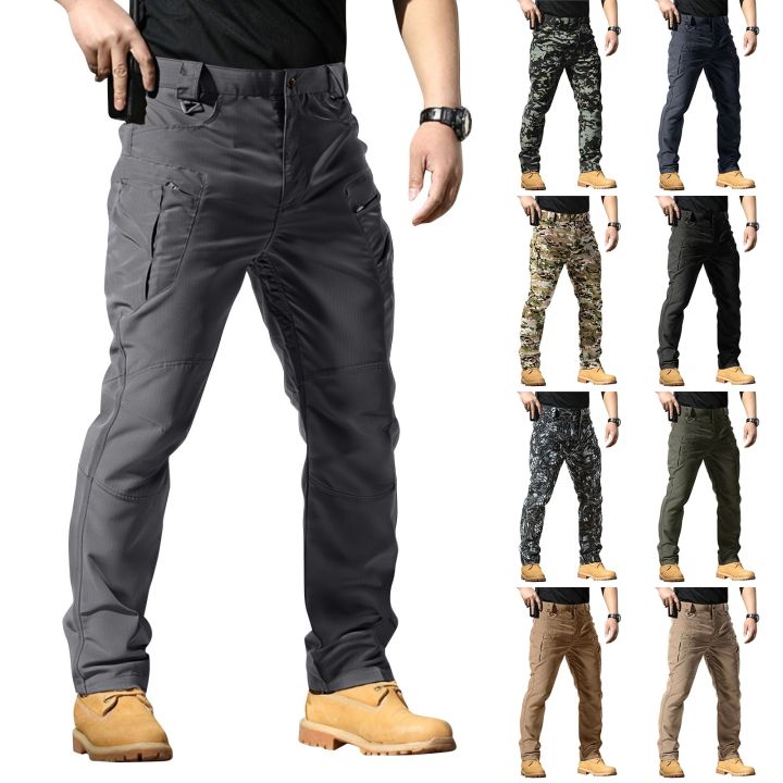 Men'S%20Multi-Functional%20Pocket%20Tactical%20Pants%20Outdoor%20Waterproof%20Work%20Pants%20Casual%20Multi-Pocket%20Wear-Resistant%20Hiking%20Work%20Pants%20-%20Image%202