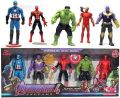 Avengers Hero Action Figure of 5 Super Heroes Captain America, Iron Man, Spiderman, Hulk and Thanos Action Figure (Multicolor) Pack of 5. 