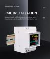 TOMZN Multi-Function Digital Meter Din rail AC monitor 6IN1 Resetable meter Colour Display 220V, 380V 100A Voltage Current Power Factor, Active KWH Meter , Energy Meter  Frequency meter ,Volt 
meter , Ampere meter. 